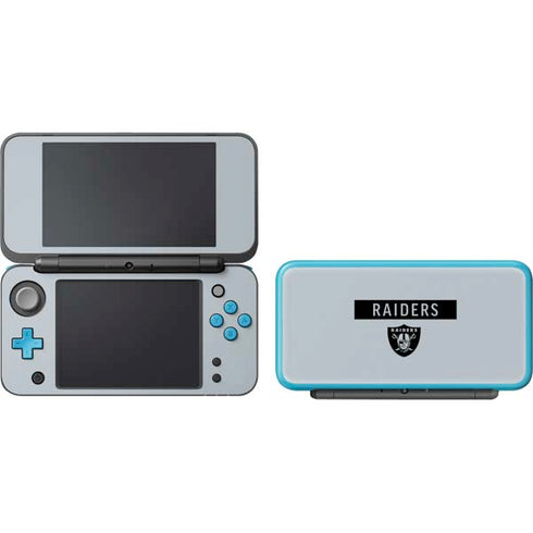 NFL Las Vegas Raiders Silver Performance Series Nintendo 2DS XL (2017) Skin